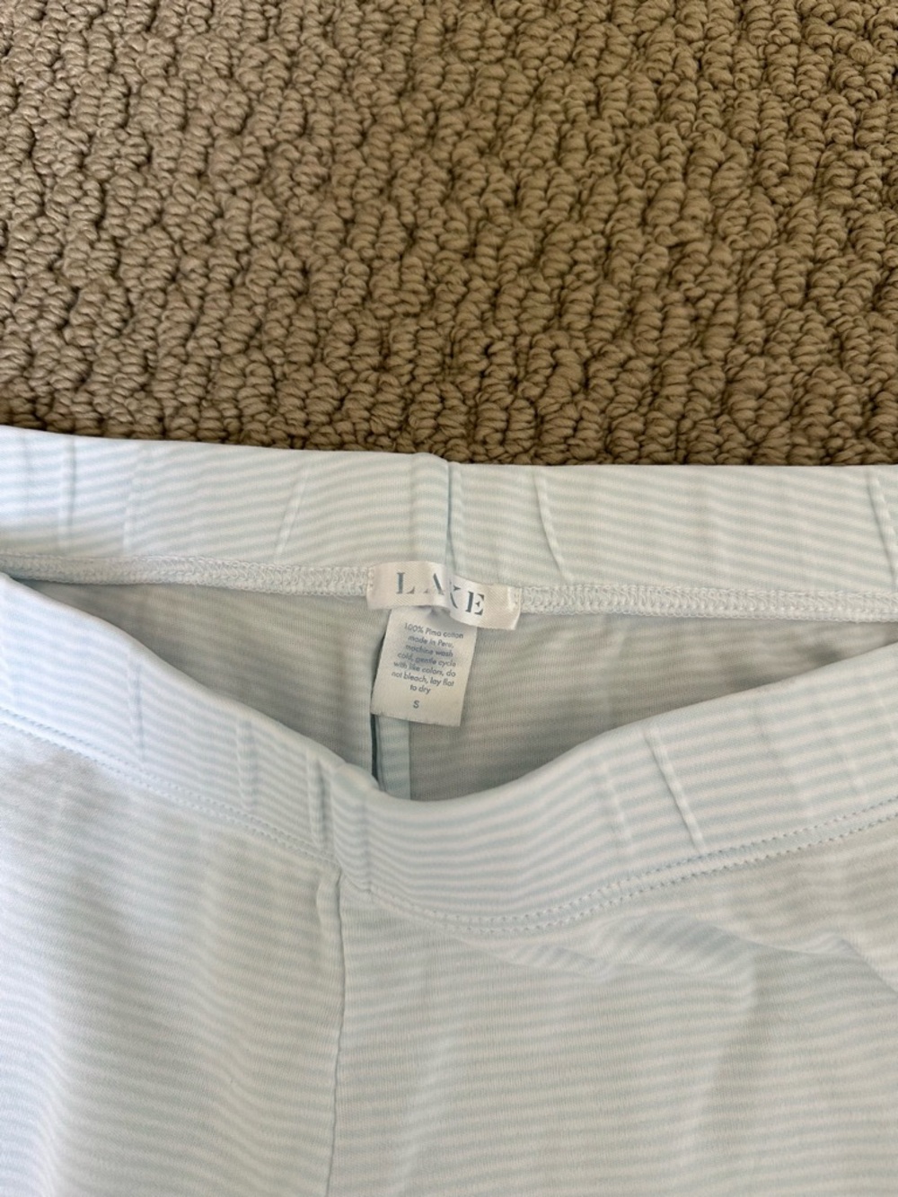 Lake Pajamas Pima Tank Long Set in Atlantic Sz Small - Picture 6 of 6